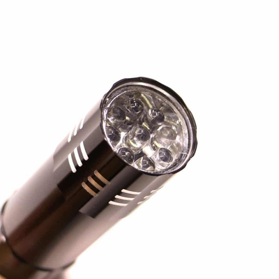 100271 Φακός Χειρός LED Μεταλλικός με 9 LED