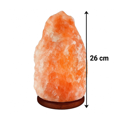 100186 Φωτιστικό Επιτραπέζιο Πέτρα Από Αλάτι Ιμαλαΐων 26CM