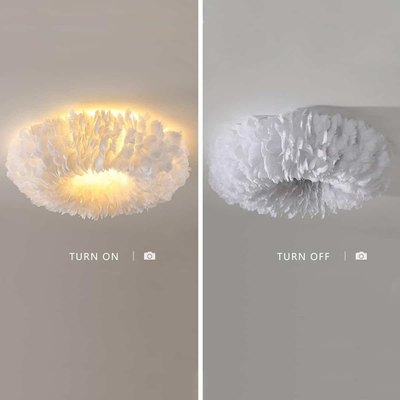 G7B1020 Roma-C Φωτιστικό οροφής με πούπουλο 6ΧΕ27 D50