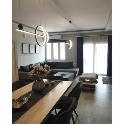 GB6288 LED Κρεμαστό Φωτιστικό 54W Μαύρο Dimmable με Ρυθμιζόμενο CCT & Χειριστήριο