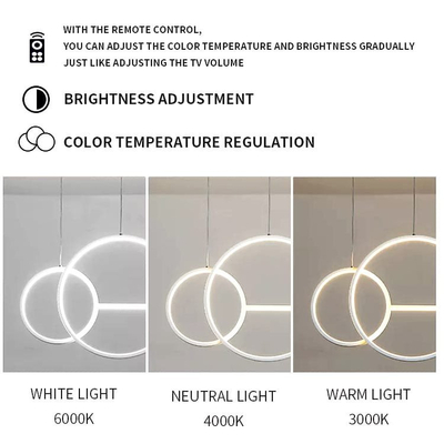 GB6288W LED Κρεμαστό Φωτιστικό 54W Λευκό Dimmable με Ρυθμιζόμενο CCT & Χειριστήριο