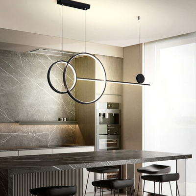 GB6288 LED Κρεμαστό Φωτιστικό 54W Μαύρο Dimmable με Ρυθμιζόμενο CCT & Χειριστήριο