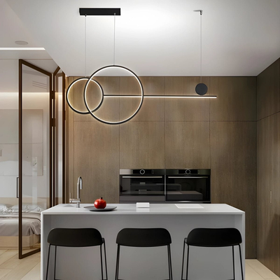 GB6288 LED Κρεμαστό Φωτιστικό 54W Μαύρο Dimmable με Ρυθμιζόμενο CCT & Χειριστήριο