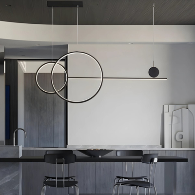 GB6288 LED Κρεμαστό Φωτιστικό 54W Μαύρο Dimmable με Ρυθμιζόμενο CCT & Χειριστήριο