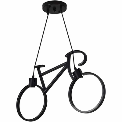 L7-100170 Μεταλλικό Κρεμαστό Φωτιστικό Οροφής Ποδήλατο 2ΧΕ27 37x61cm