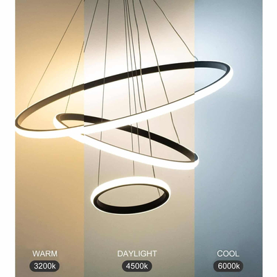 LG-4815 Silica Μεταλλικό Κρεμαστό Φωτιστικό 60Watt Dimmable CCT με χειριστήριο