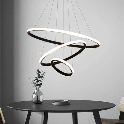 LG-4815 Silica Μεταλλικό Κρεμαστό Φωτιστικό 60Watt Dimmable CCT με χειριστήριο