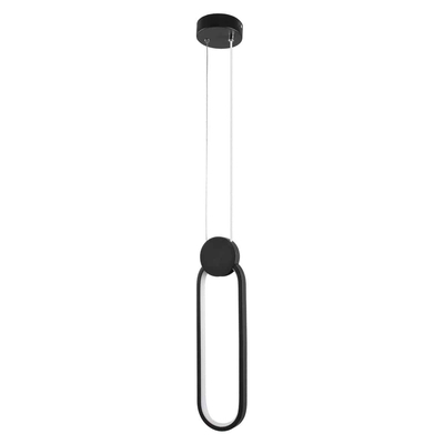LG-6438-Oval Μεταλλικό Κρεμαστό Φωτιστικό 12Watt CCT - Εναλλαγή Φωτισμού μέσω Διακόπτη On/Off All In One