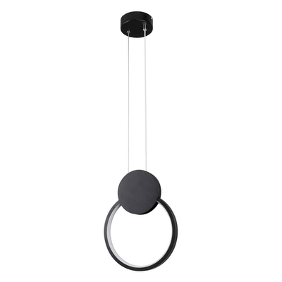 LG-6438-Round Μεταλλικό Κρεμαστό Φωτιστικό 12Watt CCT - Εναλλαγή Φωτισμού μέσω Διακόπτη On/Off All In One