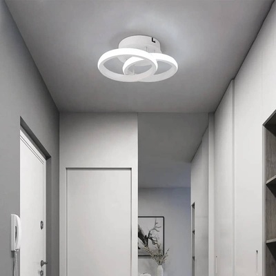 Lustre-W Μεταλλικό Φωτιστικό Οροφής 24Watt CCT μέσω διακόπτη