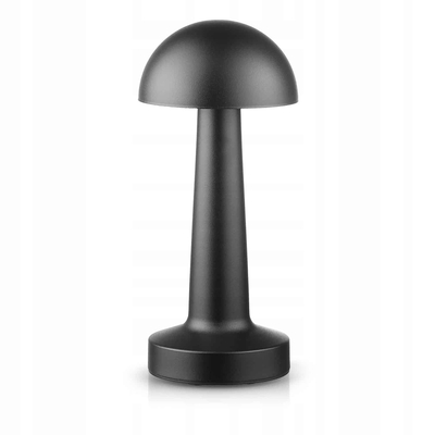 Mushroom LED Επιτραπέζιο Φωτιστικό Μπαταρίας Μαύρο