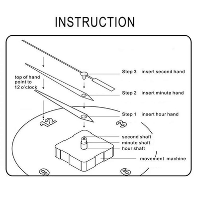 100383 Ρολόι Τοίχου 3D Stickers Mirror Do It Yourself καθρέφτης