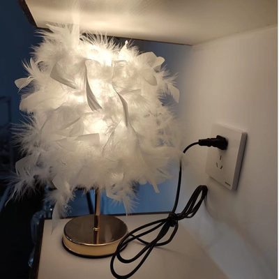 101433 Roma-Β Mini Feather Επιτραπέζιο Φωτιστικό με πούπουλο 1ΧΕ27 D23 Φούξια