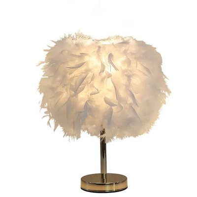 101433 Roma-Β Mini Feather Επιτραπέζιο Φωτιστικό με πούπουλο 1ΧΕ27 D23 Λευκό