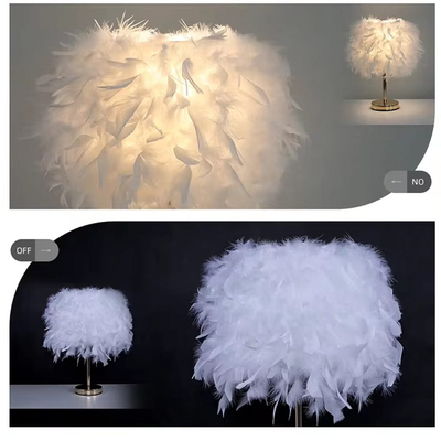 101433 Roma-Β Mini Feather Επιτραπέζιο Φωτιστικό με πούπουλο 1ΧΕ27 D23 Μοβ