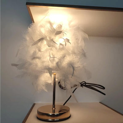 101433 Roma-Β Mini Feather Επιτραπέζιο Φωτιστικό με πούπουλο 1ΧΕ27 D23 Φούξια