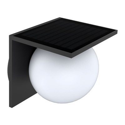 Solar LED Sfera Απλίκα Εξωτερικού Χώρου 1000LM με PIR Αισθητήρα και 4 Λειτουργίες Φωτισμού – IP54