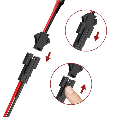 Ταχυσύνδεσμος JST SM 2 Pin Σετ Συνδέσμου Αρσενικό – Θηλυκό με Καλώδιο 22AWG 15cm