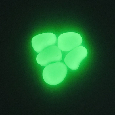 100418 Μεγάλα Διακοσμητικά Φωσφοριζέ Βότσαλα 1KG  (Πράσινο)