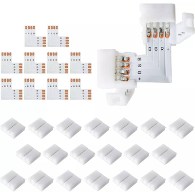100990 Κονέκτορας L για Ταινία LED 7.2 & 14.4 Watt RGB