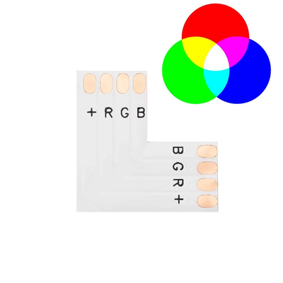 100990 Κονέκτορας L για Ταινία LED 7.2 & 14.4 Watt RGB