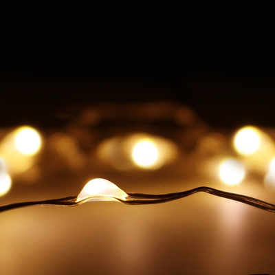 100LED Αδιάβροχα Λαμπάκια μπαταρίας Θερμό Λευκό