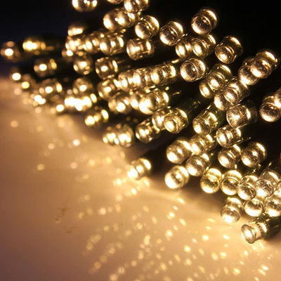 100τμχ LED Ηλιακά Χριστουγεννιάτικα Λαμπάκια Θερμό Λευκό