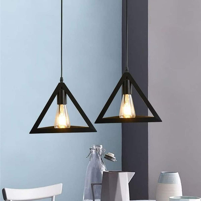 101321 PYRAMID Μεταλλικό Κρεμαστό φωτιστικό 1ΧΕ27 25cm