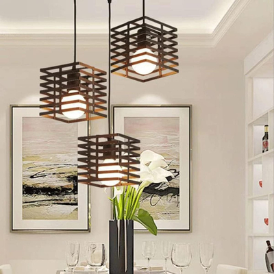 101322 CAROLINE Μεταλλικό Κρεμαστό φωτιστικό 1ΧΕ27 16x16cm