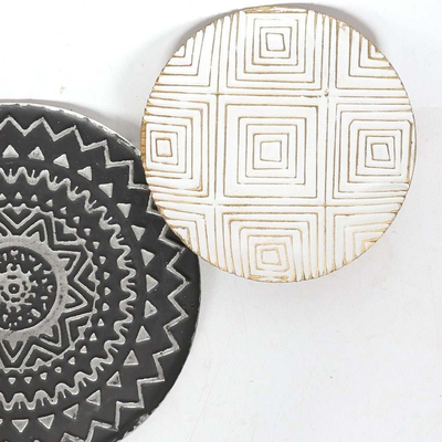 19435 Μεταλλικό Διακοσμητικό Τοίχου Spheres BL 65x4x45CM