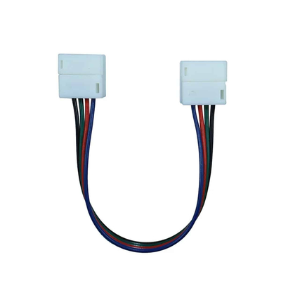 100062 Διπλός Ταχυσύνδεσμος με 15cm Καλώδιο για Ταινίες LED Strip to Strip RGB 7.2W και 14.4W - 10mm
