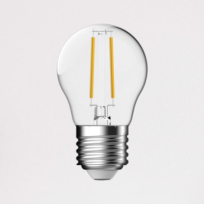 100879 Filament G45 Γλομπάκι LED Ε27 2 Watt διαφανές γυαλί