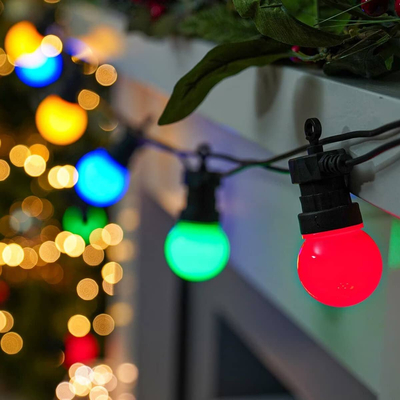 100091 Λάμπα LED E27 G45 Γλομπάκι 2W 80lm 260° AC 220-240V IP20 Φ4.5 x Υ6.9cm - 2 Χρόνια Εγγύηση Μοβ