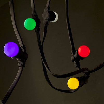 100091 Λάμπα LED E27 G45 Γλομπάκι 2W 80lm 260° AC 220-240V IP20 Φ4.5 x Υ6.9cm - 2 Χρόνια Εγγύηση Μοβ