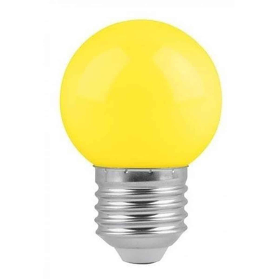 100091 Λάμπα LED E27 G45 Γλομπάκι 2W 80lm 260° AC 220-240V IP20 Φ4.5 x Υ6.9cm - 2 Χρόνια Εγγύηση Κίτρινο