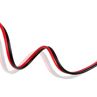 100060 Καλώδιο Ήχου/Ρεύματος DC 12/24/48V 2x0.25mm Κόκκινο/Μαύρο 1 Μέτρο