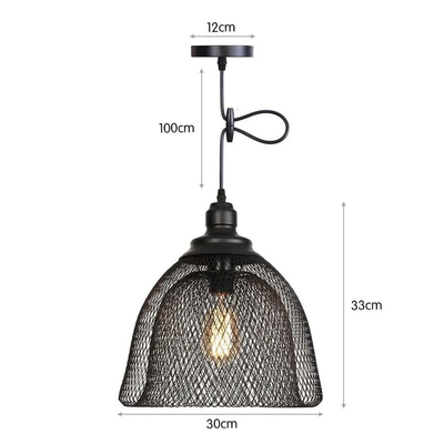 Luster Κρεμαστό Φωτιστικό 1ΧΕ27 Μεταλλικό