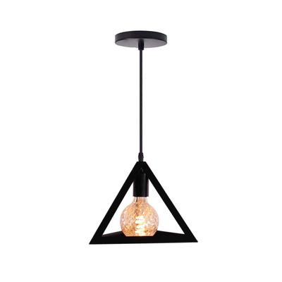 101321 PYRAMID Μεταλλικό Κρεμαστό φωτιστικό 1ΧΕ27 25cm