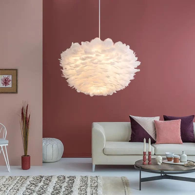 Roma-B Feather Φωτιστικό οροφής με πούπουλο 3ΧΕ27 D50