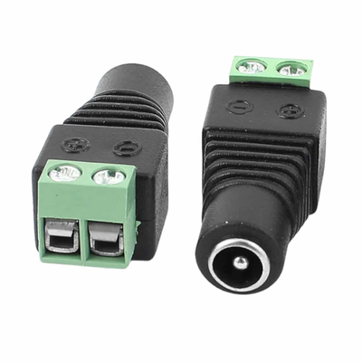 100082 Βύσμα Τροφοδοσίας DC Θηλυκό - Female Jack Connector σε Κλέμα 5.5 x 2.1mm