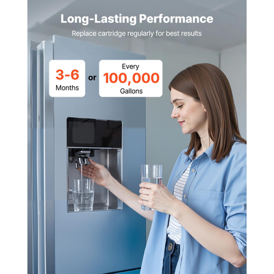 Whole House Water Filter Replacement Cartridge 4.5" x 20" Sediment Filter | VEVOR US