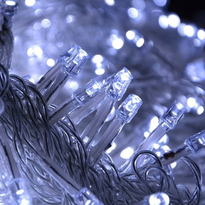 100024 Επεκτεινόμενα 100 Χριστουγεννιάτικα Λαμπάκια LED 3Watt Λευκό