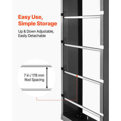 Βάση καρουλιών VEVOR με 4 ρυθμιζόμενες ράβδους, βάση καρουλιού, επιτοίχια τοποθέτηση, χωρητικότητα 150 λίβρες