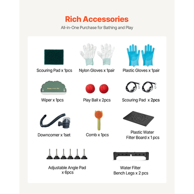 VEVOR Μπανιέρα περιποίησης σκύλου 96,5 cm από ανοξείδωτο ατσάλι με σκάλα και κεφαλή ντους