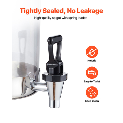 Διανομέας Ποτών VEVOR 8L x 2 Διανομέας Ποτών για Πάρτι με Δίσκο Σούπας