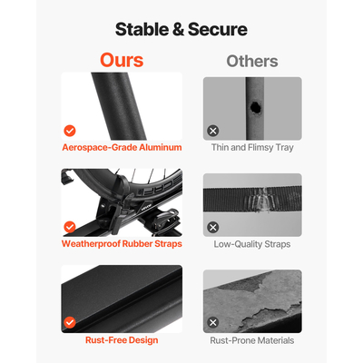 Βάση ποδηλάτου VEVOR για όρθια τοποθέτηση αυτοκινήτου και κλειδαριά, βαρέως τύπου, με δυνατότητα κλειδώματος