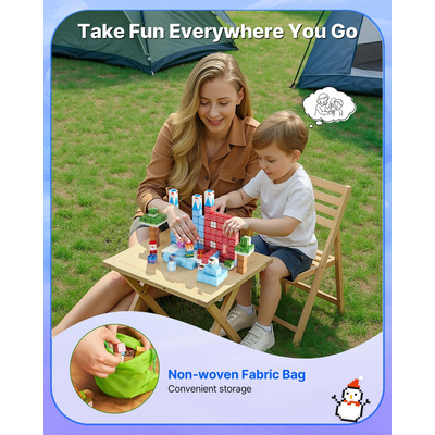 Μαγνητικά Μπλοκ VEVOR 150 τεμ. Σετ Παγετώνα Κάστρο STEM Montessori Sensory Toys