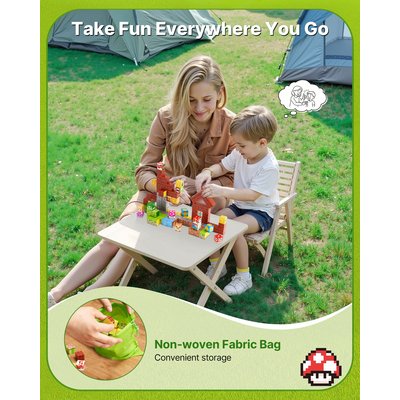 Μαγνητικά Μπλοκ VEVOR Σετ 100 τεμαχίων μαγνητικών μπλοκ STEM Montessori Sensory Toys