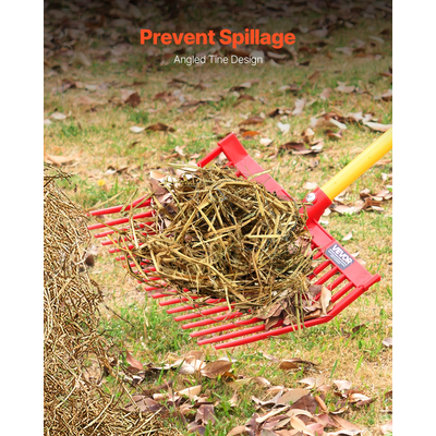 6Pcs Manure Fork Replacement Head 18 Tine Horse Stable Stall Mulch Fork Heads | VEVOR US