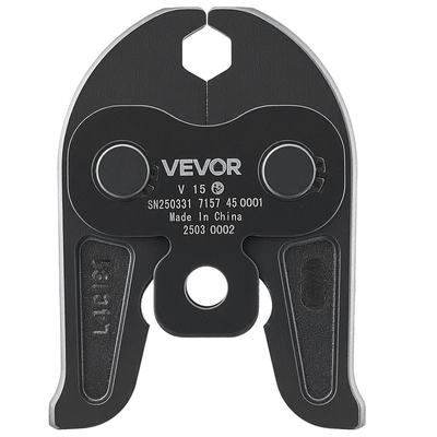 VEVOR V15 Σιαγόνα Πίεσης 15mm Σιαγόνα Πίεσης Κατάλληλη για Σωλήνες από Ανοξείδωτο Χάλυβα Τύπου V
